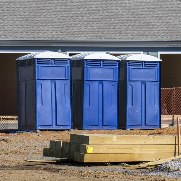 what is the maximum capacity for a single porta potty in Rhodesdale